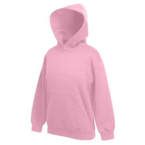 Fruit Of The Loom Kids Premium Hooded Sweatshirt Light Pink